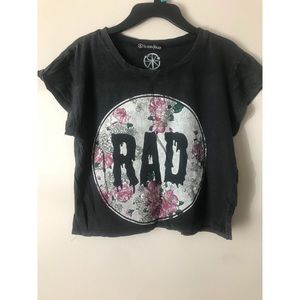 Rad Graphic Cropped Tee